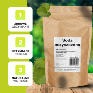Soda oczyszczona - opakowanie z opisem
