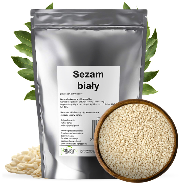 Sezam biały - opakowanie i wizualizacja