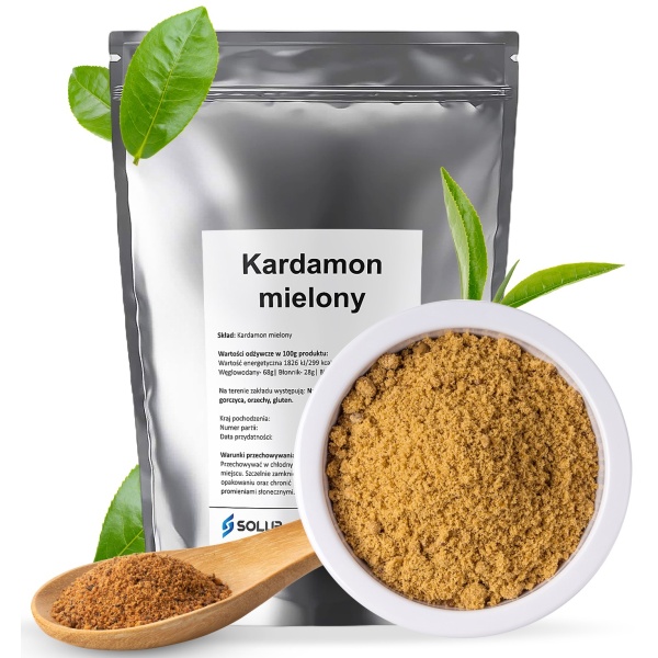 Kardamon mielony - prezentacja produktu wraz z opakowaniem